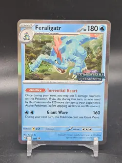 Feraligatr SVP089 Black Star Promo Temporal Forces Stamped Pokemon NM Holo - Image 1