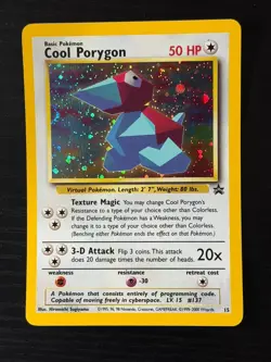 Pokemon TCG Cool Porygon Black Star Promo Holo Foil Near Mint NM - Image 1