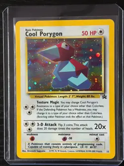 Pokemon TCG Cool Porygon Black Star Promo Holo Foil Near Mint NM - Image 4