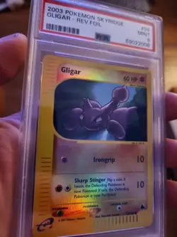 Pokemon PSA 9 Mint Gligar Reverse Holo eReader 59/144 Skyridge - Image 1