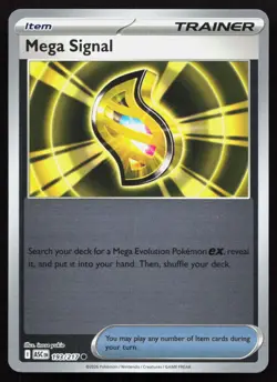Mega Signal 193/217 Common ME: Ascended Heroes Pokemon Reverse Holo Near Mint - Image 1