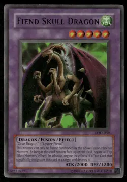 Fiend Skull Dragon Super Rare Legacy of Darkness LOD-039 LP - Image 1