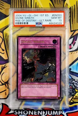 Yu-Gi-Oh! DIVINE WRATH 1st Ed Rise Of Destiny RDS-EN050 PSA 10 Ultimate Rare GEM - Image 1
