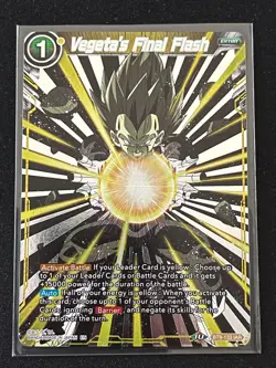 Dragon Ball Super Card Game Vegeta's Final Flash IAR Foil Card BT9-133 - Image 1