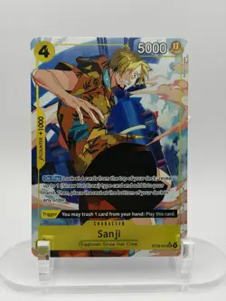 One Piece Sanji ST29-004 SR Card Egghead Starter Deck Foil NM ENGLISH - Image 1