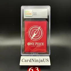 CGC 10 GEM MINT Roronoa Zoro Parallel OP01-001 L 25th Edition ONE PIECE Card 63 - Image 2