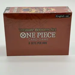 FACTORY SEALED ONE PIECE TREASURE BOOSTER SET BOX DISPLAY CASE ENGLISH - Image 1