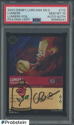 Giulia Riva Signed 2023 Disney Lorcana EN 2 Foil #112 PSA 10 PSA/DNA AUTO - Image 1