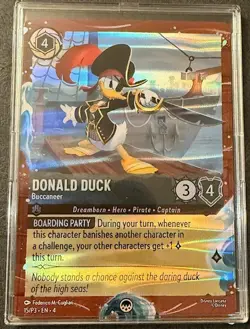 Disney Lorcana TCG Azurite Sea Cruise Donald Duck Buccaneer 15/P3 Rare DCL - Image 1