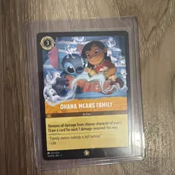 2026 Disney Lorcana Winterspell Enchanted #32 Ohana Means Family - Image 1
