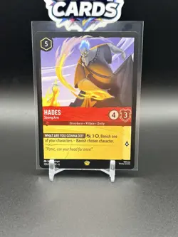 Disney Lorcana TCG Hades - Strong Arm #125/204 Regular Embossed Azurite Sea NM/M - Image 4