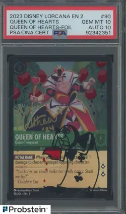 Matthew Robert Davies Signed Disney Lorcana Foil #90 PSA 10 PSA/DNA AUTO 10 - Image 1