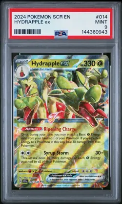 2024 Pokemon SCR EN Stellar Crown #014 Hydrapple EX PSA 9 MINT Holo Rare Card - Image 1