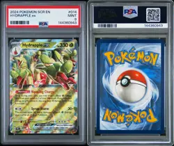 2024 Pokemon SCR EN Stellar Crown #014 Hydrapple EX PSA 9 MINT Holo Rare Card - Image 3