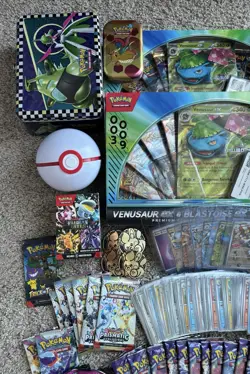 Lot of Pokemon Cards & Tins Bulk Cards 85 Opened Packs Destined Rivals 151 Holo - Image 2