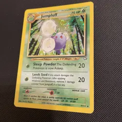 Pokemon TCG Jumpluff Neo Genesis Holo Card 7/111 Unlimited Rare, LP Condition - Image 2