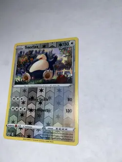 Pokemon Snorlax Reverse Holo Rare 149/202 150 HP Swsh01 Sword & Shield Card - Image 1