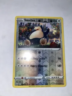 Pokemon Snorlax Reverse Holo Rare 149/202 150 HP Swsh01 Sword & Shield Card - Image 2