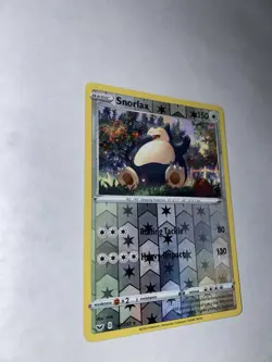 Pokemon Snorlax Reverse Holo Rare 149/202 150 HP Swsh01 Sword & Shield Card - Image 3