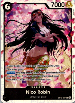 Nico Robin OP12-087 English SR Legacy Master One Piece Card Game - Image 1