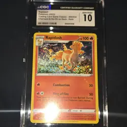 Pokemon Rapidash 005/034 Trading Card Game Classic CGC 10 Holo 100 HP - Image 1