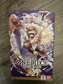 One Piece Starter Deck EX Gear 5 ST-21 Sealed Deck & Sleeves NO Bonus Card Pack - Image 2