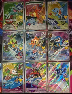 Pokemon 2026 First Partner Illustration Collection Series 1 Promos Set 9 Cards - Image 1
