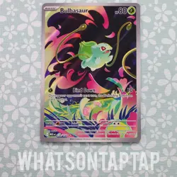 Pokemon Card Bulbasaur 133/132 Secret Rare Mega Evolution Singles NM - Image 1