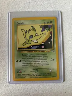 Celebi 16/64 Neo Revelation – Rare Non-Holo Unlimited WOTC Pokemon Card MP - Image 1