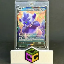 Galarian Slowking V 099/198 Chilling Reign Ultra Rare Pokemon Card NM - Image 1