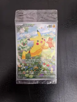Pikachu SVP088 Illustration Rare Black Star Promo Holo Pokemon Card - NM SEALED - Image 1