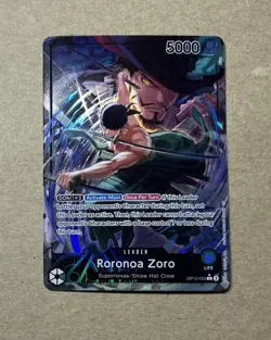 One Piece OP12-020 L Roronoa Zoro Card - Image 1