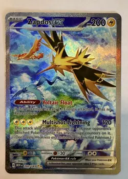 Zapdos ex - 202/165 - SIR - Scarlet & Violet 151 - Pokemon Card - Image 1