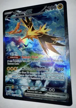 Zapdos ex - 202/165 - SIR - Scarlet & Violet 151 - Pokemon Card - Image 3