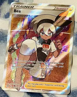 Pokemon TCG Bea (Full Art) 180/185 SWSH Vivid Voltage Ultra Rare Holo Card NM - Image 1