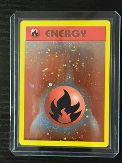 Pokemon League Promo ENERGIZE YOUR GAME Fire Energy Card Vintage - Swirl - Image 4