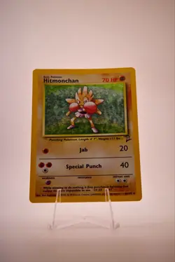 Pokemon Hitmonchan 2nd Edition Holo Rare TCG Card 8/130 - Image 1