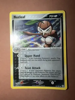 Nuzleaf 45/101 Reverse Holo EX Hidden Legends Set Pokemon Card 2004 NM/LP - Image 1