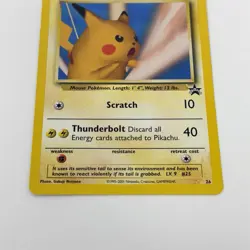 Pokemon Card - Pikachu (SNAP) #26 WoTC Black Star Promo - Image 3