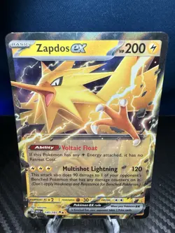 Zapdos ex 145/165 151 Scarlet & Violet 151 Double Rare Pokemon TCG Card NM - Image 1