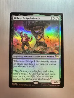 Bebop & Rocksteady - 140 - MTG: Teenage Mutant Ninja Turtles - Rare - Foil - Image 1