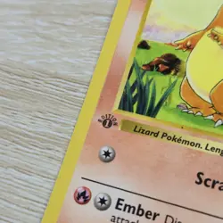 MP + 1st Edition Shadowless Charmander 46/102 Base Set Nintendo Pokemon Card - Image 2