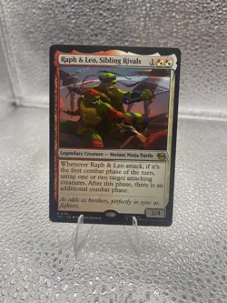 MTG Raph & Leo, Sibling Rivals NM - Teenage Mutant Ninja Turtles (TMT) 166 R - Image 1