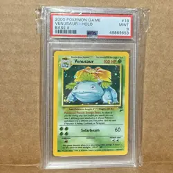 2000 POKEMON BASE SET 2 #18/130 VENUSAUR HOLO PSA 9 - Image 3