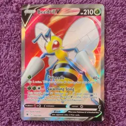 Pokemon Beedrill V 160/189 Astral Radiance Full Art Ultra Rare Holo 210 HP - Image 1