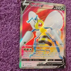 Pokemon Beedrill V 160/189 Astral Radiance Full Art Ultra Rare Holo 210 HP - Image 3
