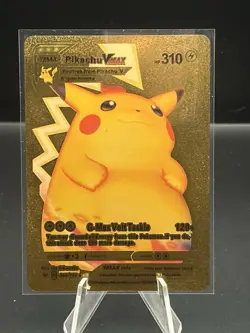 Pikachu VMAX 044/185 Pokemon Gold Foil Art Card - Image 1