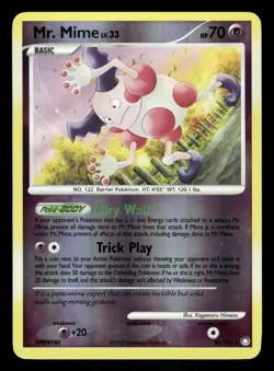 Pokemon Mr. Mime Rare Mysterious Treasures 30/123 LP Reverse Holo - Image 1