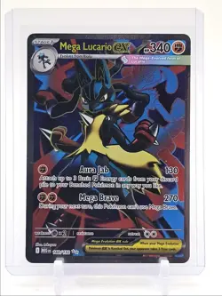 MEGA LUCARIO EX 2025 POKEMON MEGA EVOLUTION ULTRA RARE 160/132 Q1991 - Image 1