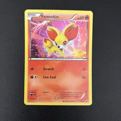 Pokemon TCG Fennekin XY Promos #XY02 Promo Holo Card - LP - Image 1